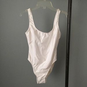 American Apparel white nylon onesie w/ tags